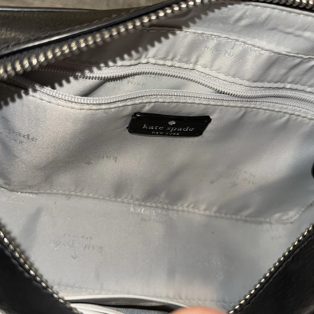 Kate Spade Bag Sienna Gray Black Colorblock Camera Crossbody - Picture 12 of 17